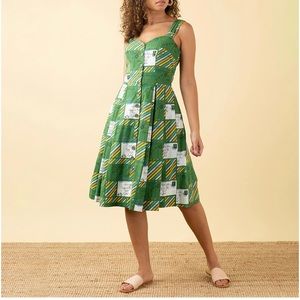 Emily and Fun LNWOT Jenny Postcards Print Dress Size 10
